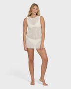 Rising Tides Cover-Up Dress - White Cap