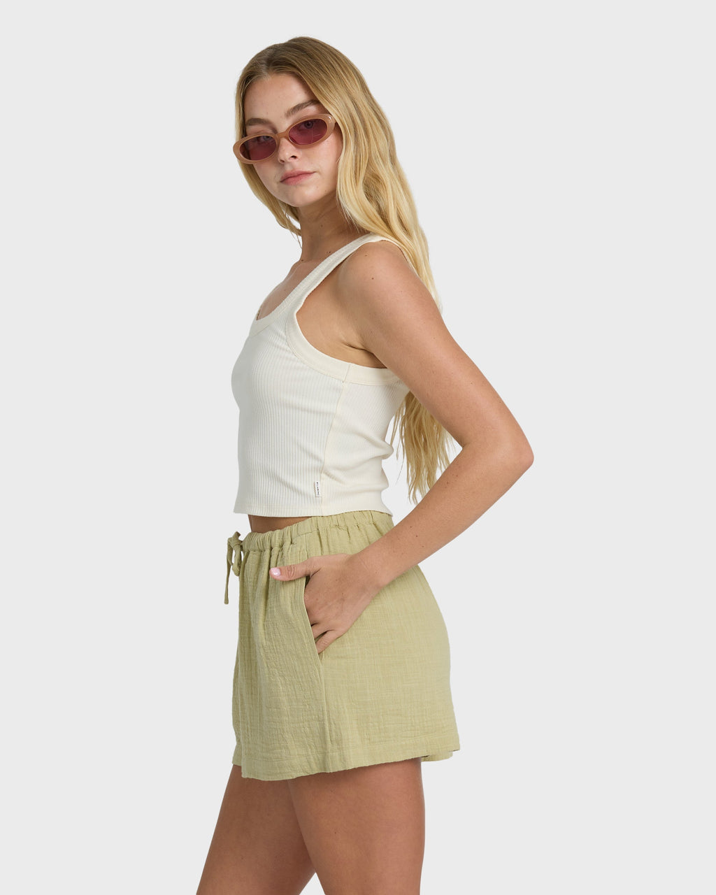 Wanderer Woven Shorts - Cactus