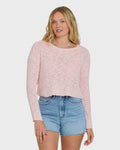 Daze Time Crewneck Sweater - Rosewater