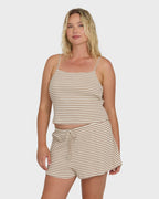 Easy Livin Knit Shorts - Brown Stone
