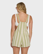 Beach Crush Yarn-Dyed Overalls - Cactus