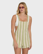 Beach Crush Yarn-Dyed Overalls - Cactus