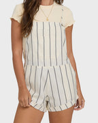 Wild Pursuit Overall Romper - White Cap