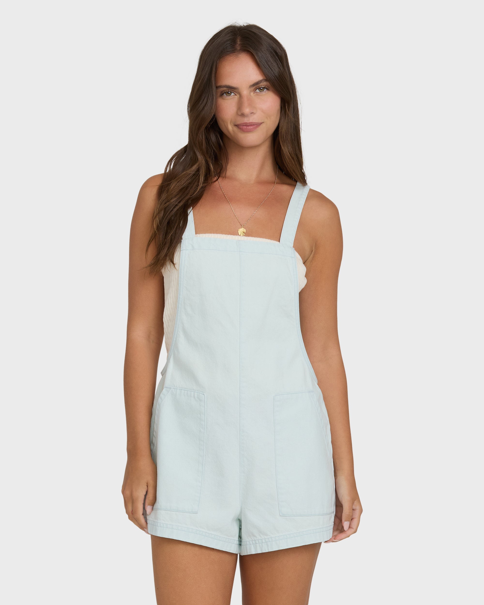 Beach Crush Denim Overalls - Clearwater