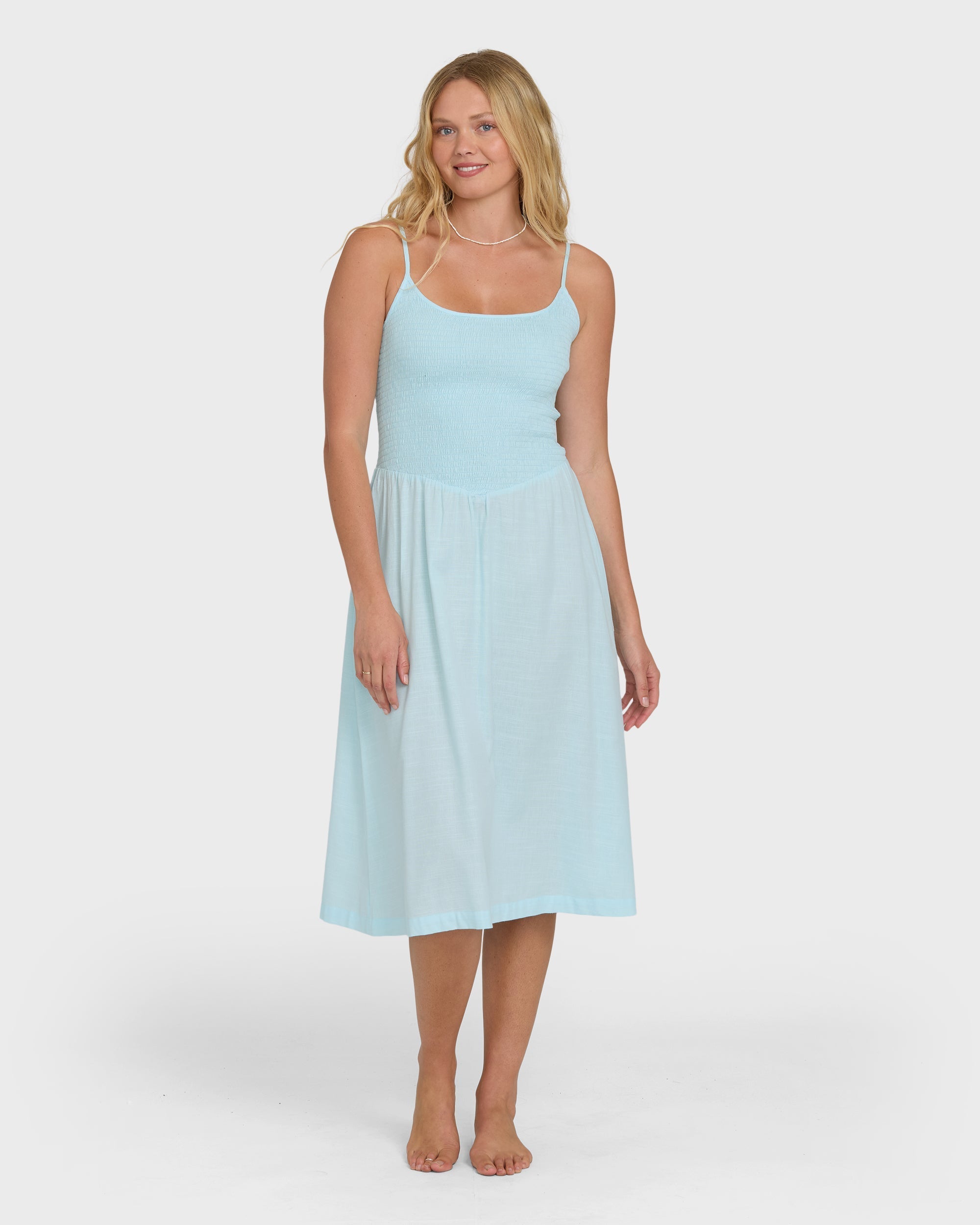 Hidden Cove Midi Dress - Clearwater