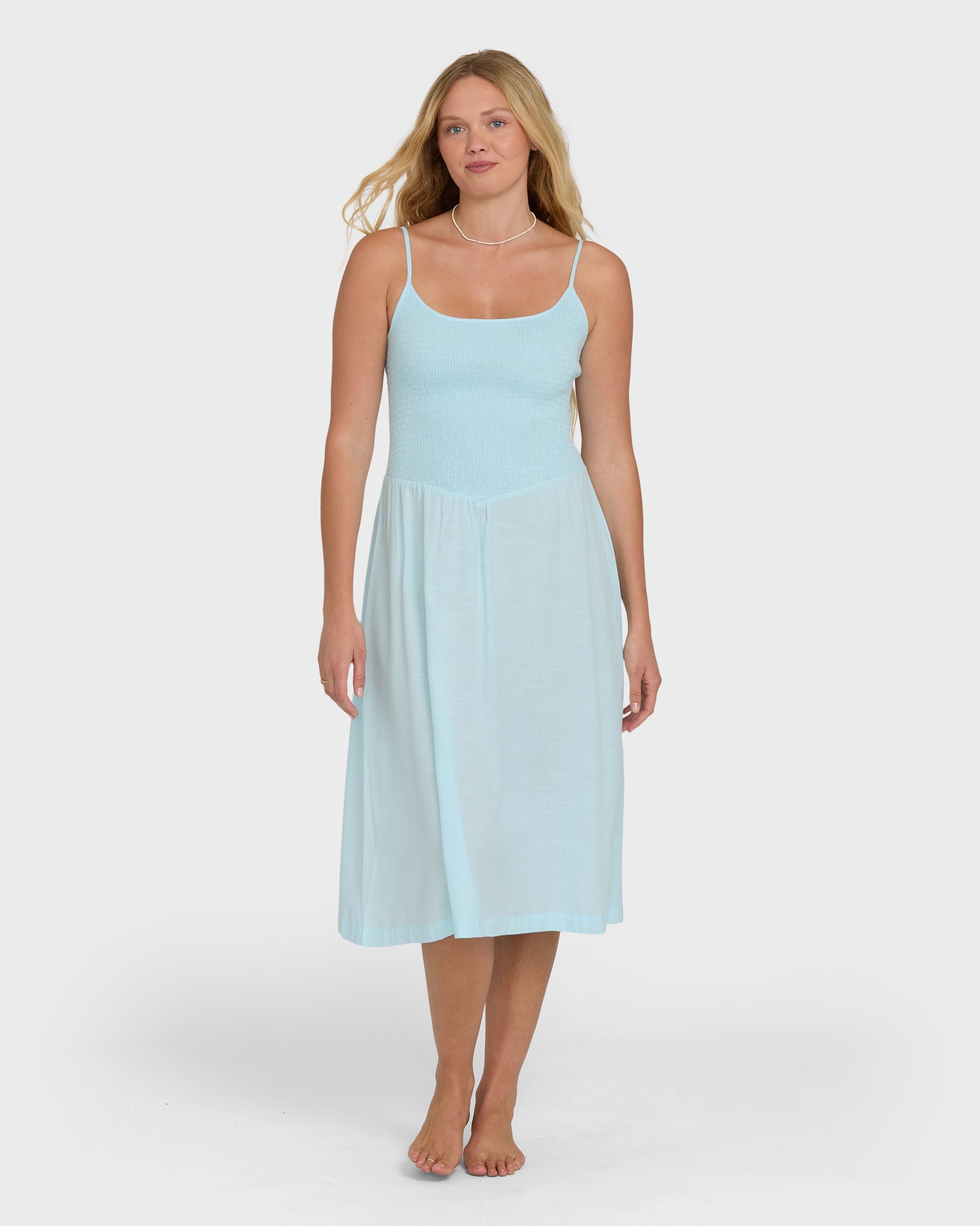 Hidden Cove Midi Dress - Clearwater
