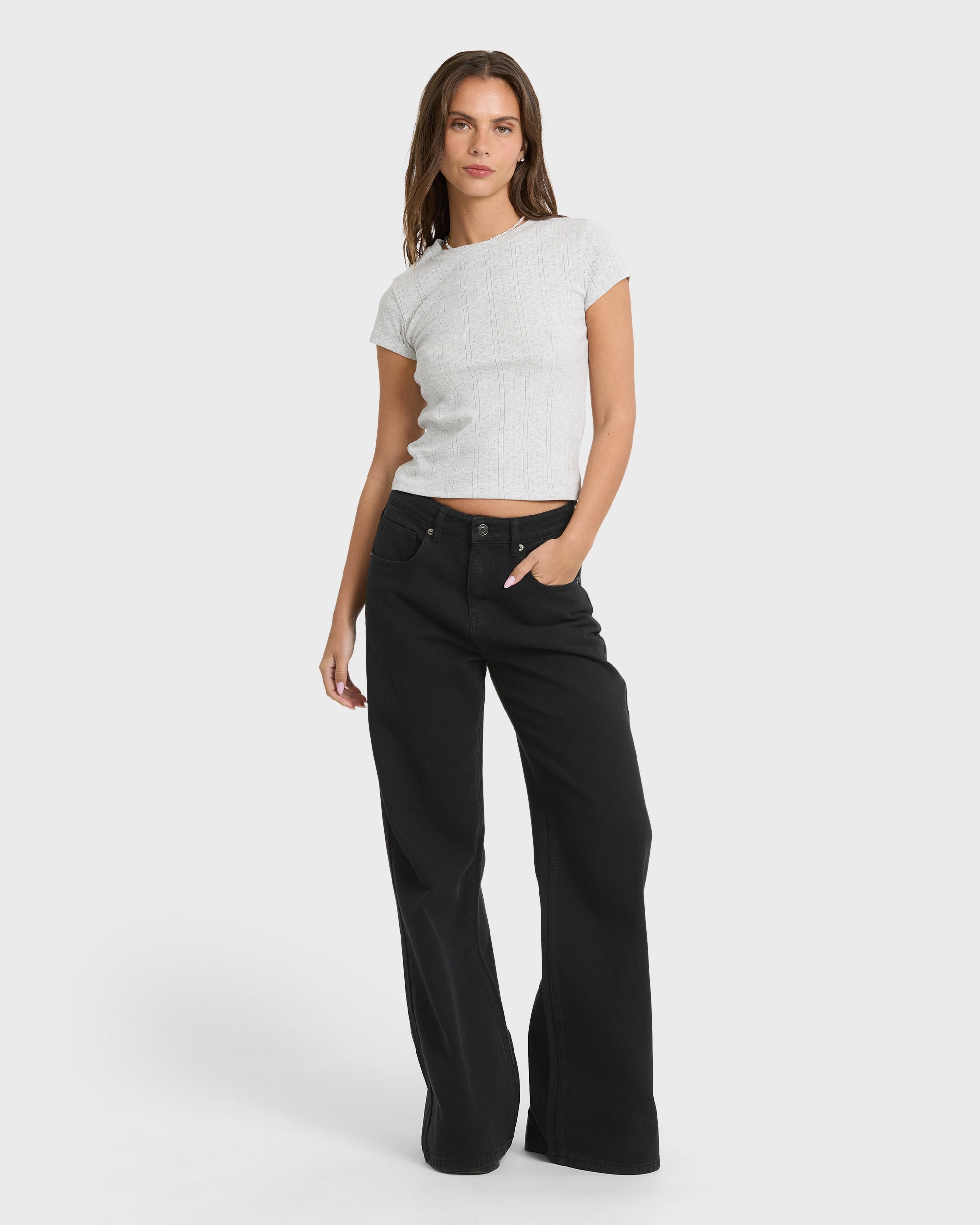 Free Fall Flare Jeans - Black