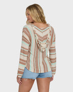 Baja Beach Hooded Sweater - Sugar Almond