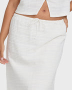 Your Call Maxi Skirt - Salt Crystal