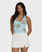 Sunny Sometimes Tank Top - Clearwater