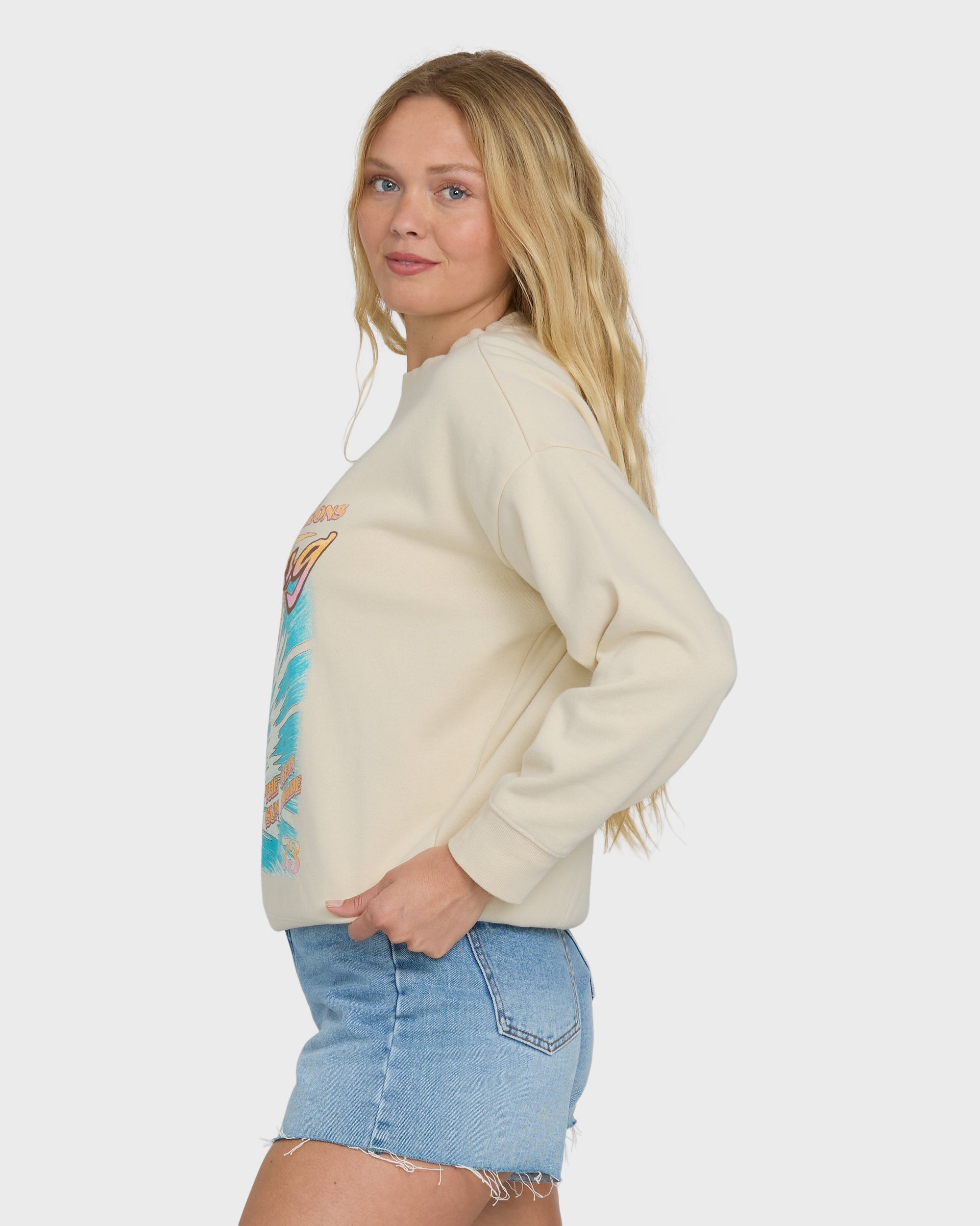 Echo Crewneck Sweatshirt - White Cap