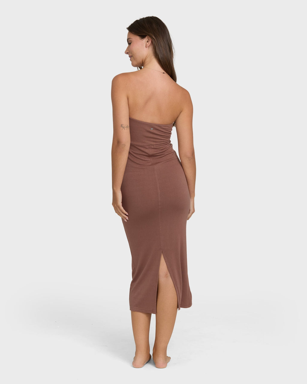 Lily Midi Knit Dress - Black Stone