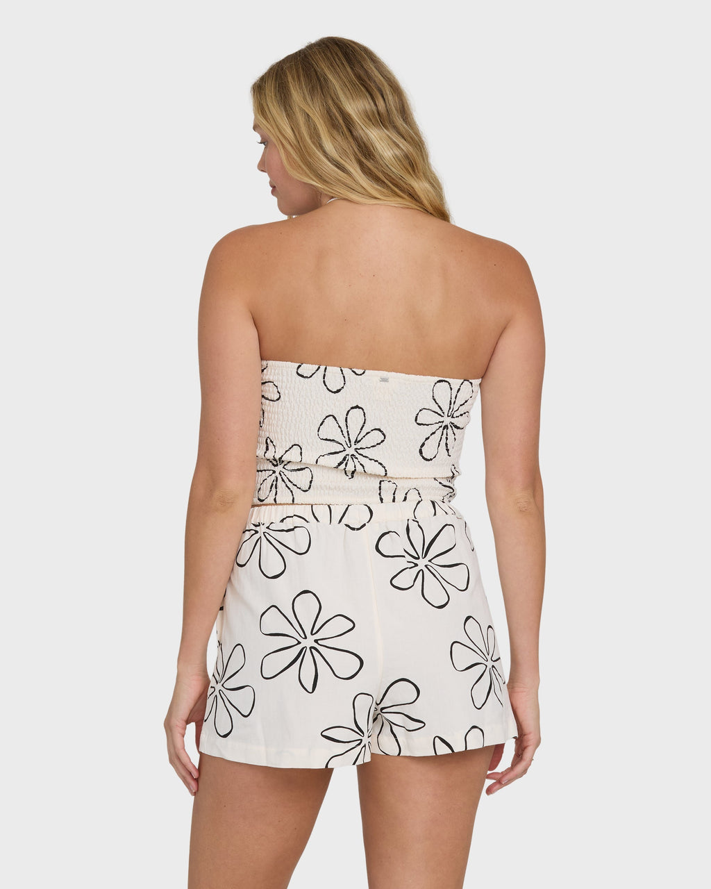 Wanderer Good Life Print Woven Shorts - White Cap