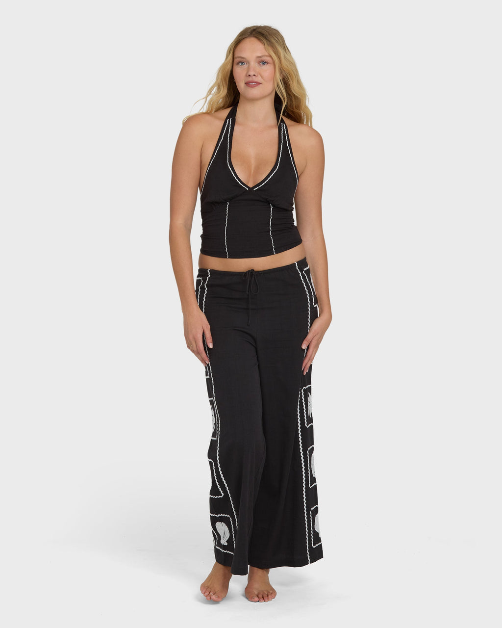 Sea Side Dreamer Pants - Black Sands