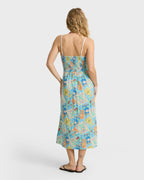 Palm Grove Midi Dress - Dream Blue