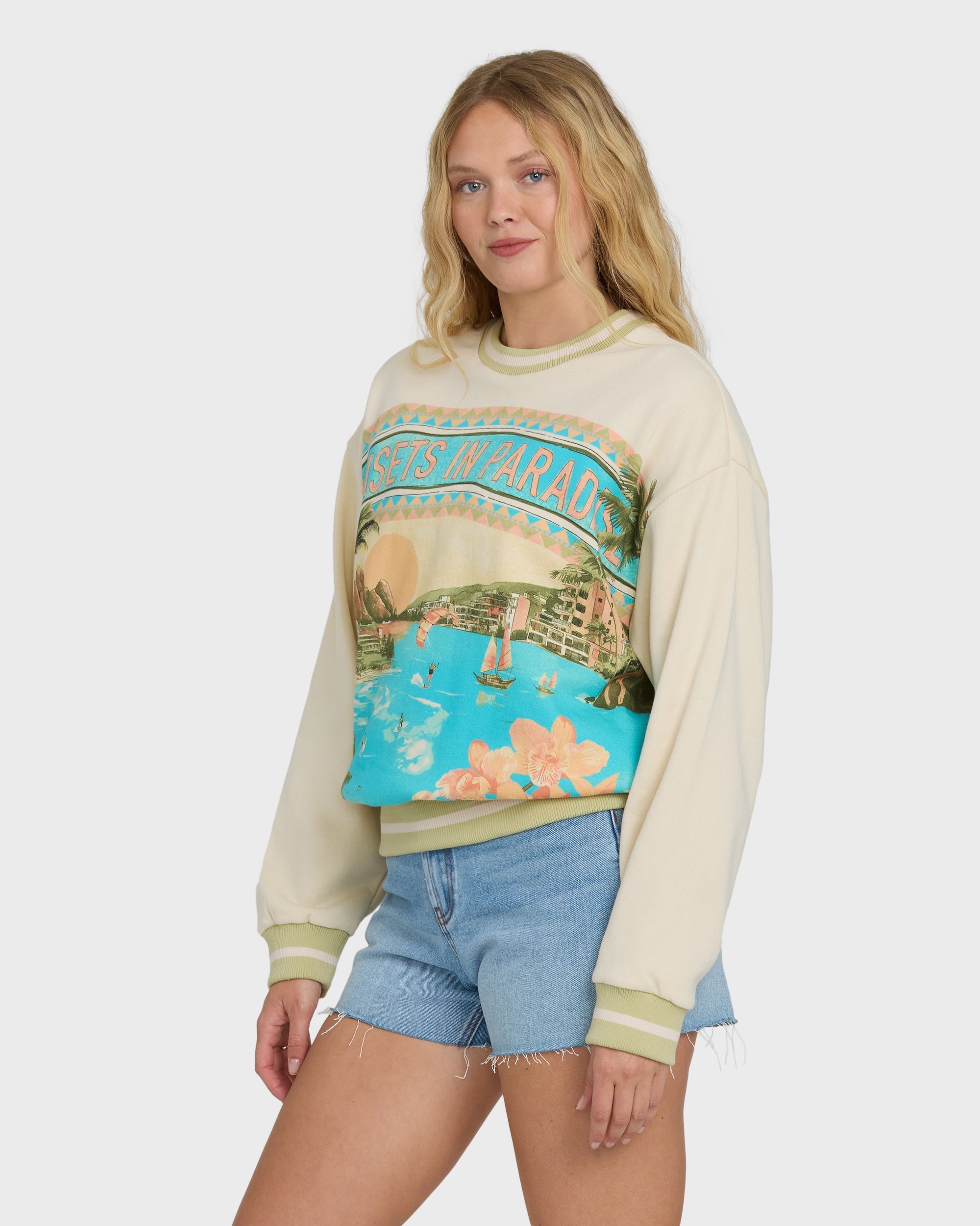 Summer Dreams Kendal Crewneck Sweatshirt - White Cap