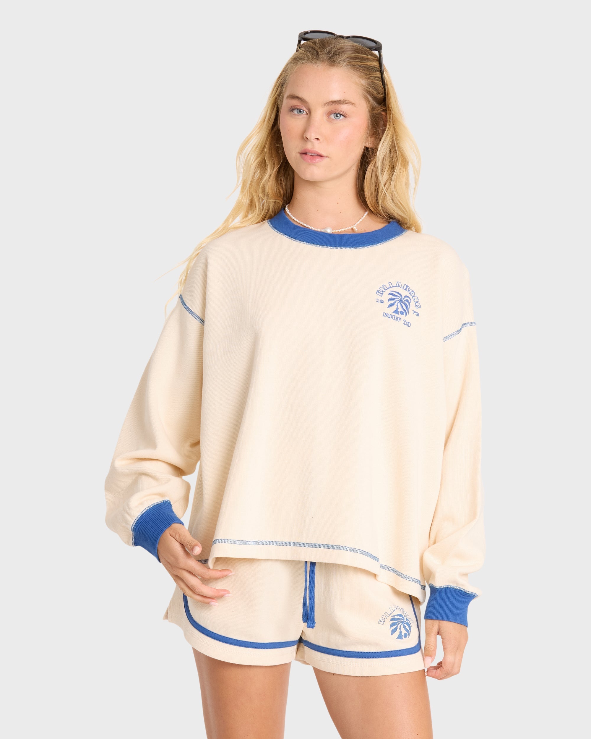 Back To It Fleece Shorts - White Cap