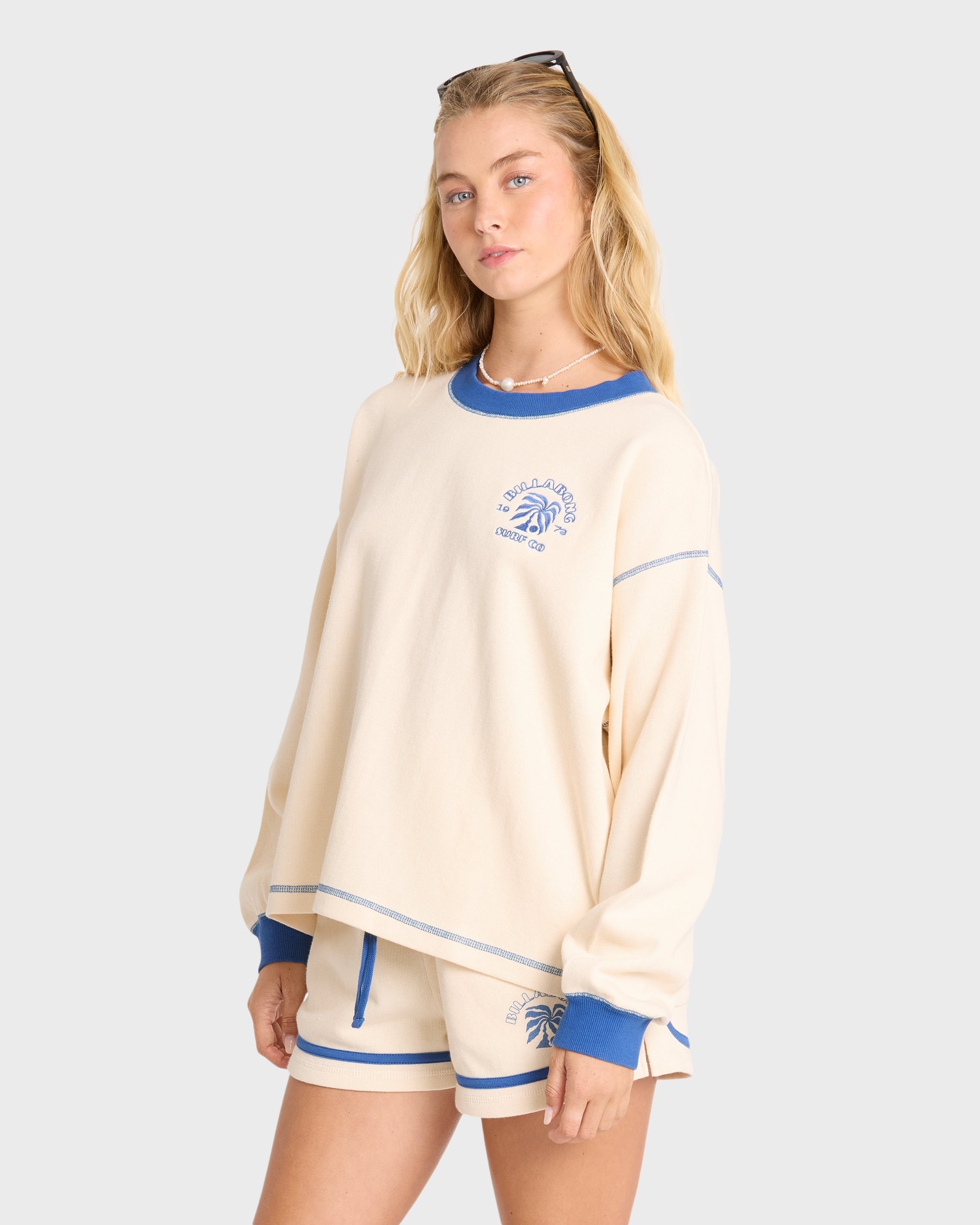 Back To It Fleece Shorts - White Cap