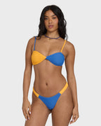 Tanlines Twist Bandeau Bikini Top - True Blue