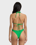 Tanlines Multi Triangle Bikini Top - Summer Green