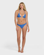 Tanlines Tanga Bikini Bottoms - True Blue
