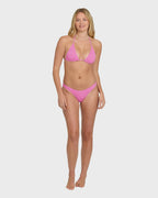 Summer High Triangle Bikini Top - Party Pink