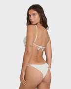 Summer Hi Yd Tie-side Tanga Skimpy Bikini Bottom - Salt Crystal