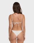 Summer Hi Yd Tie-side Tanga Skimpy Bikini Bottom - Salt Crystal