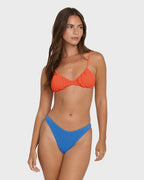 Summer Hi Teagan Bralette Bikini Top - Hot Coral