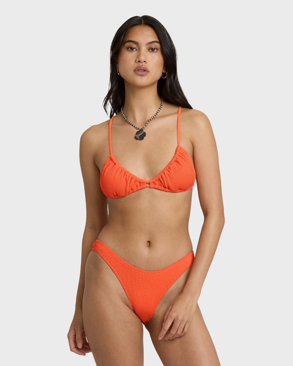 Summer Hi Teagan Bralette Bikini Top - Hot Coral