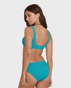 Summer Hi Lowrider Full Bikini Bottoms - Bright Marine