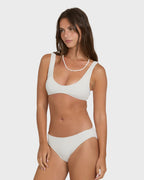 Summer Hi Lowrider Full Bikini Bottoms - Salt Crystal