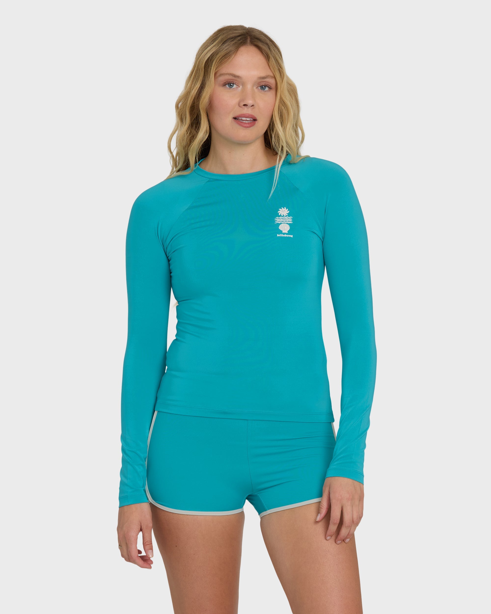 Sol Searcher UPF 50 Long Sleeve Rashguard - Bright Marine