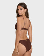 Twisted Tides Maui Bikini Bottoms - Espresso