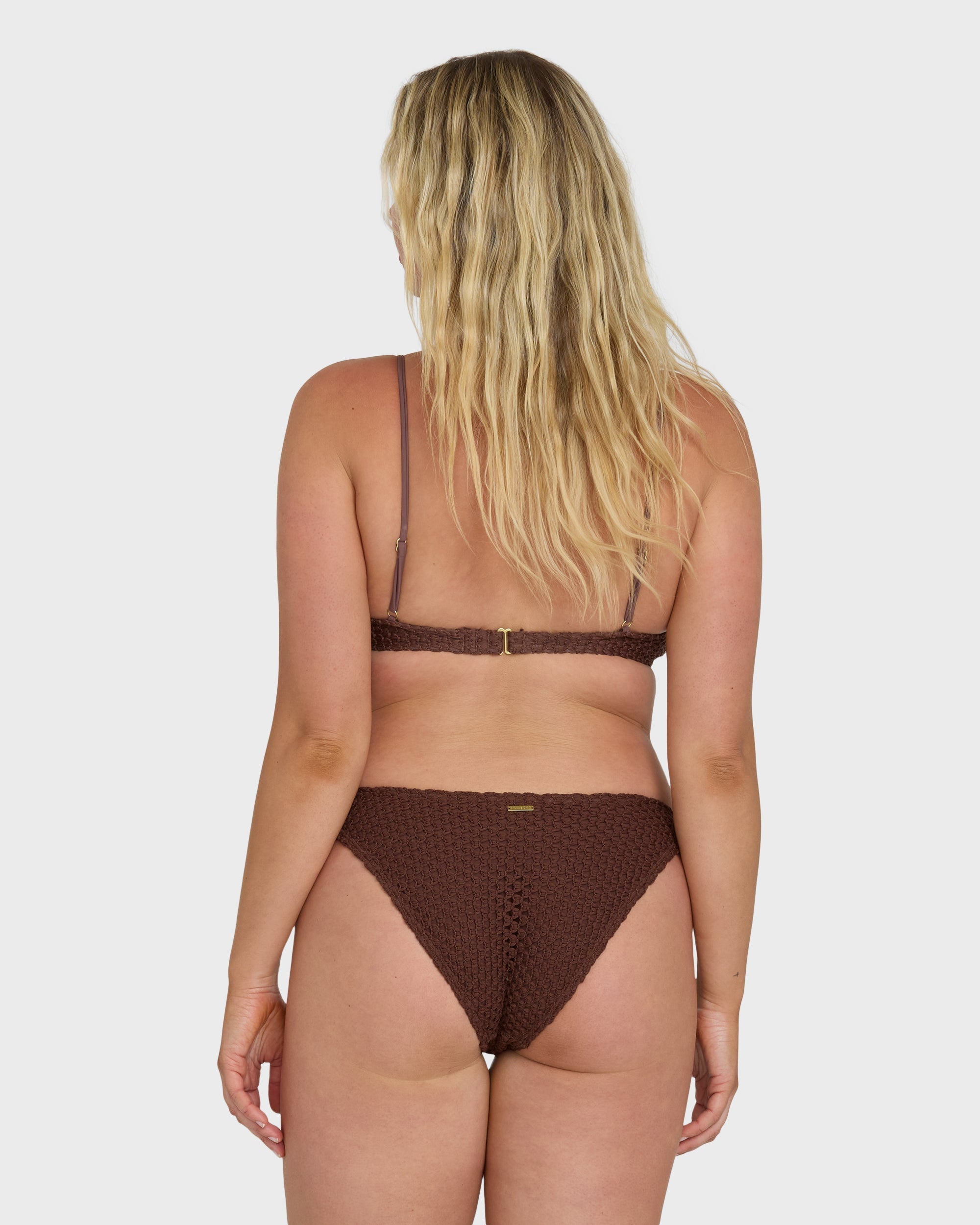 Twisted Tides Maui Bikini Bottoms - Espresso