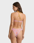 Babe Alert Reversible Drew Bandeau Bikini Top - Agave