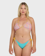 Babe Alert Dippi Reversible Tie-Side Bikini Bottoms - Agave