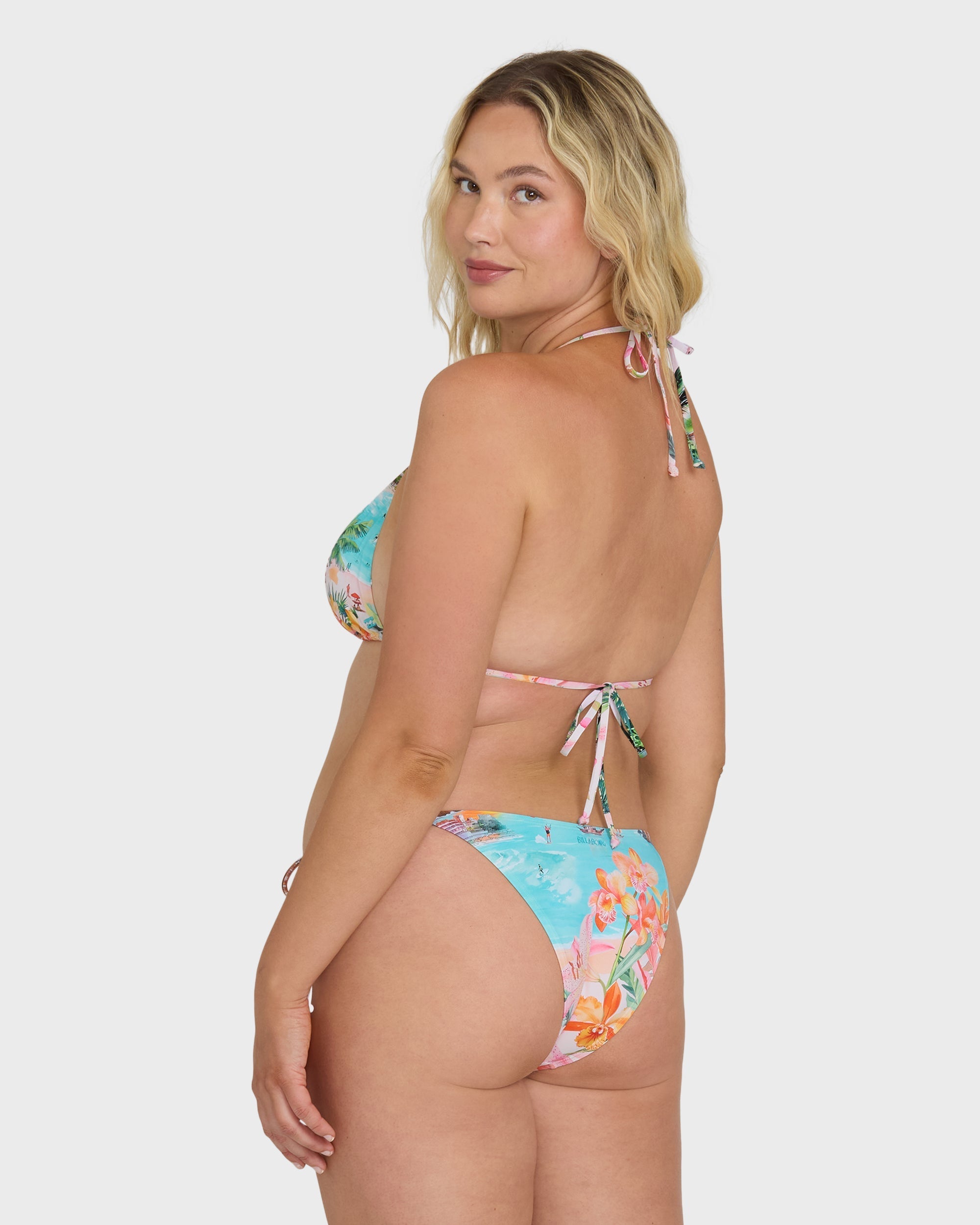 Paradise Sun Remi Triangle Bikini Top - Ocean Spray