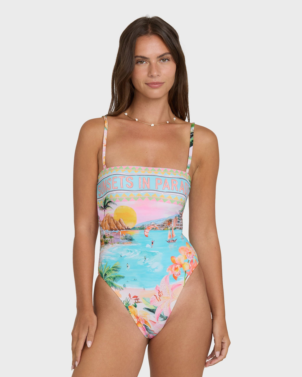 Paradise Sun Tully Hawaii One-Piece Swimsuit - Ocean Spray