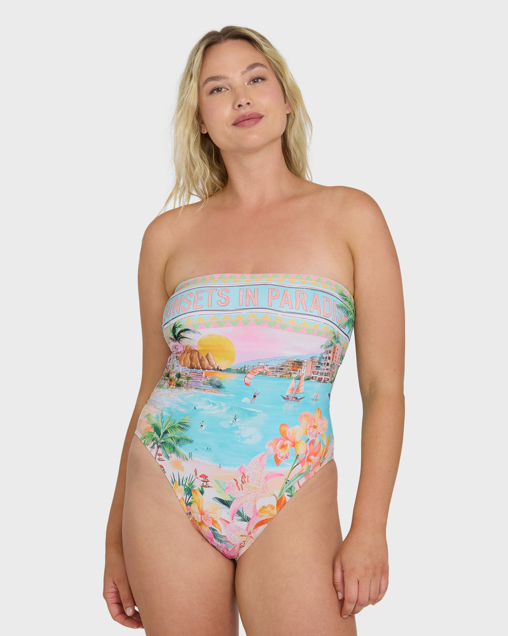 Paradise Sun Tully Hawaii One-Piece Swimsuit - Ocean Spray