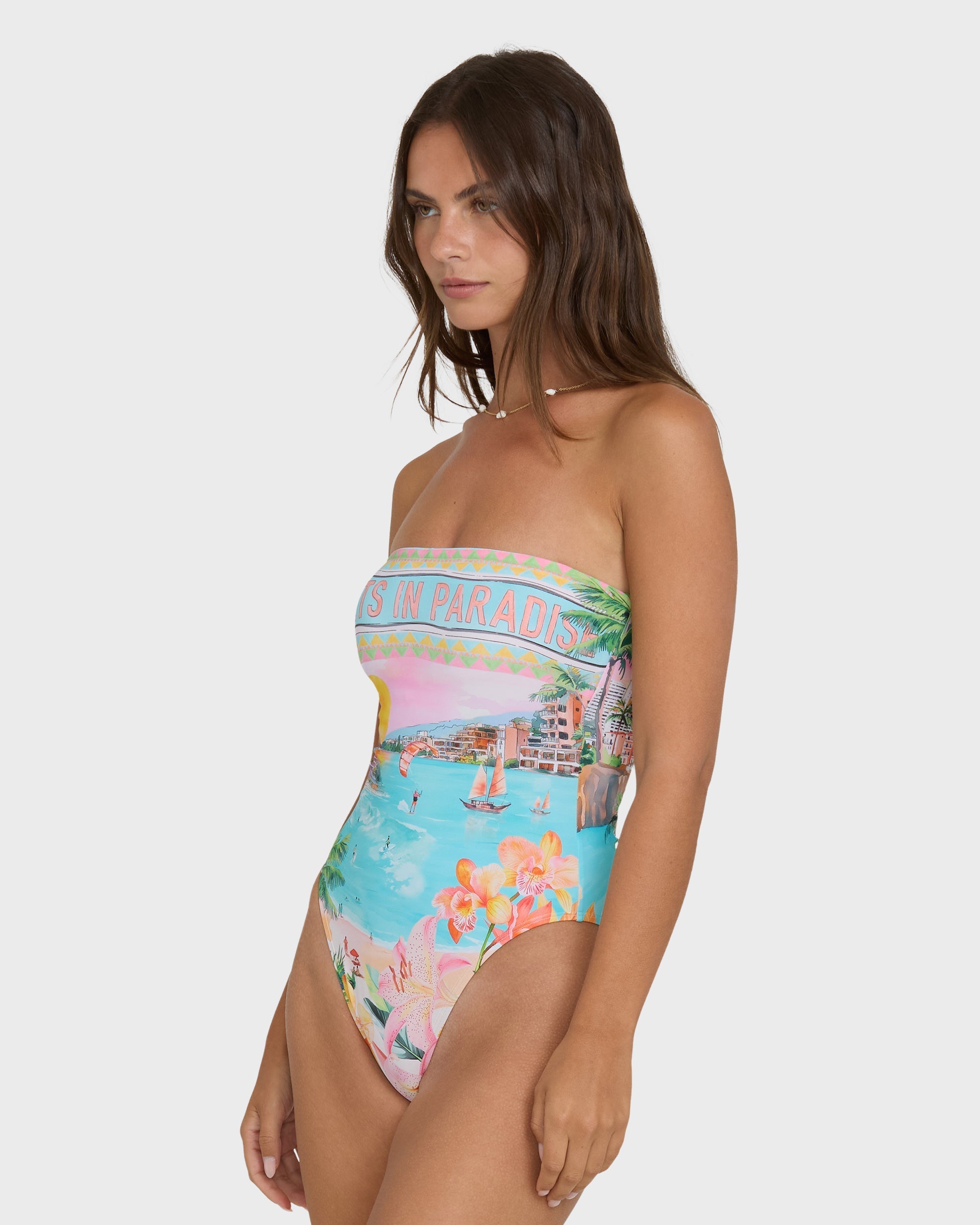 Paradise Sun Tully Hawaii One-Piece Swimsuit - Ocean Spray
