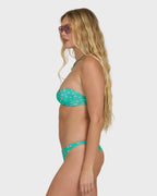 Ship Wrecked Tanga Bikini Bottoms - Green Tropics