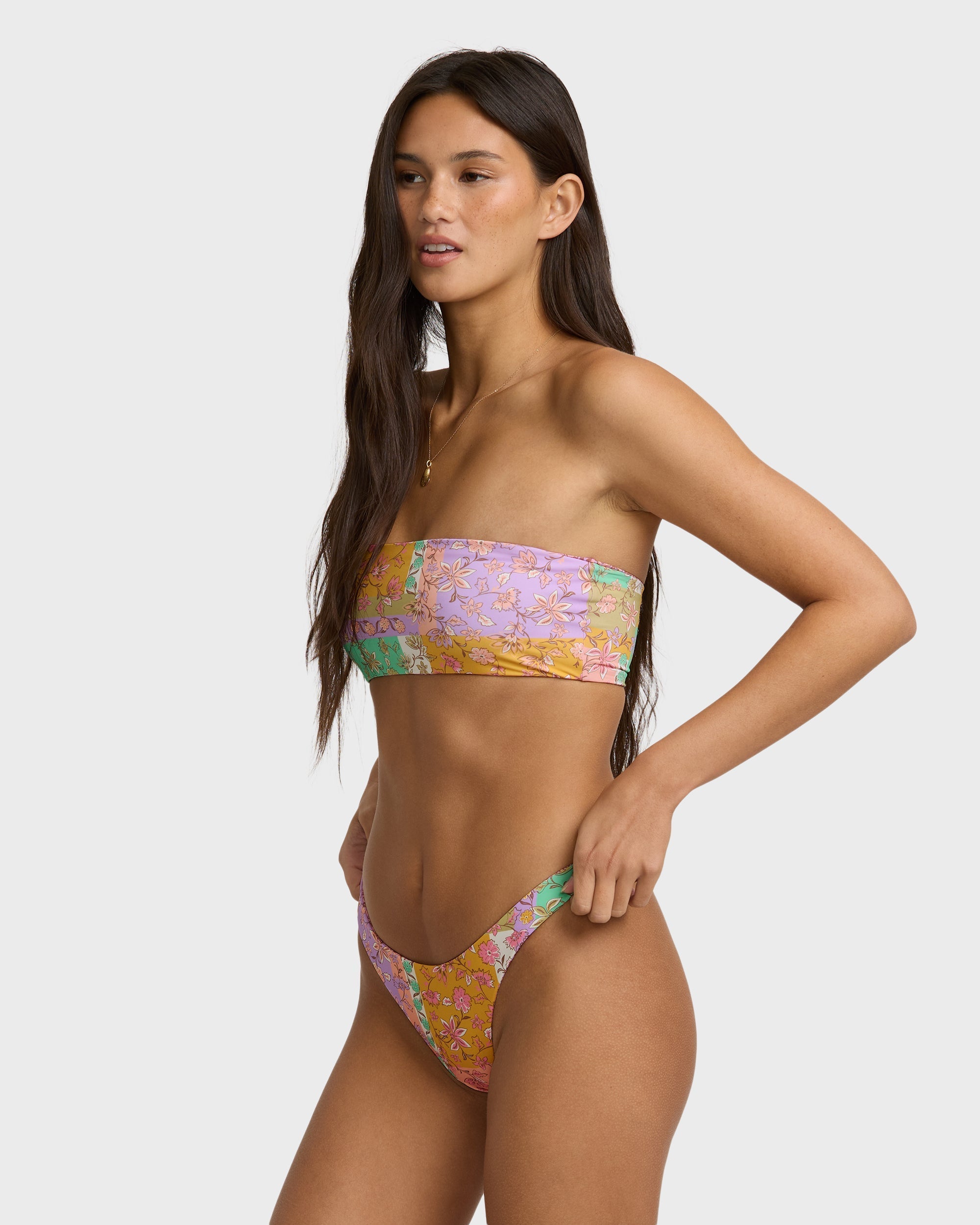 Dreamy Daze Tully Reversible Bandeau Bikini Top - Sweet Lilac
