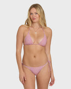 Dreamy Daze Reversible Tie-Side Tanga Bikini Bottoms - Sweet Lilac