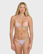 Dreamy Daze Reversible Tie-Side Tanga Bikini Bottoms - Sweet Lilac