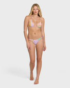 Dreamy Daze Reversible Tie-Side Tanga Bikini Bottoms - Sweet Lilac