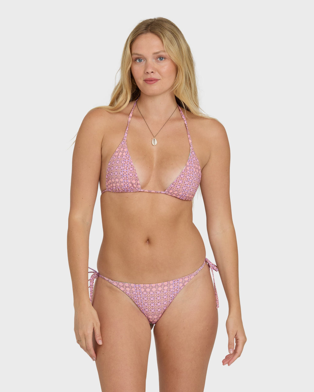 Dreamy Daze Reversible Triangle Bikini Top - Sweet Lilac
