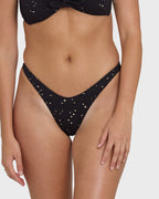 Eye On You Dippi Bikini Bottoms - Black Pebble