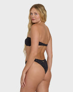 Eye On You Dippi Bikini Bottoms - Black Pebble