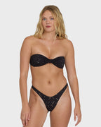 Eye On You Dippi Bikini Bottoms - Black Pebble